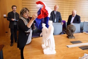 Monument-De Gaulle-Churchill-Sculpture-Calais-mairie-2017-modelage-argile