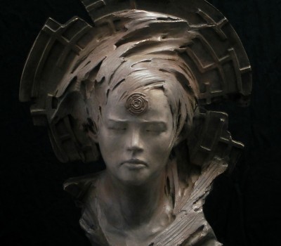 Sculpture labyrinthe Bronze Mina