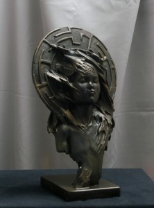 Sculpture labyrinthe Bronze forêt sans arbres