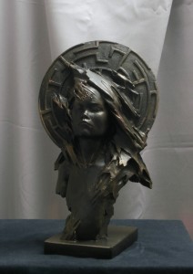 Sculpture labyrinthe Bronze forêt sans arbres