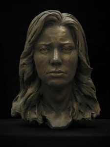 Sculpture du buste de Anne