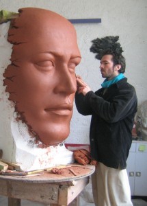 sculpture masque atelier arno