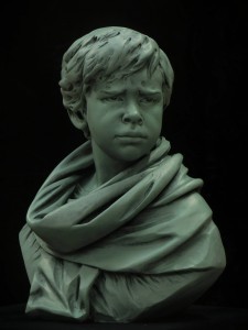sculpture du buste de Alan
