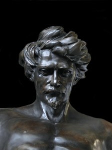 light-sculpture en bronze- berthaud