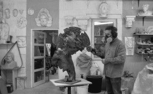 Patrick Berthaud- sculpture à l'atelier