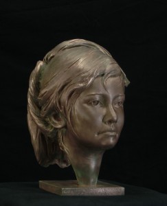 Buste en bronze - Patrick Berthaud