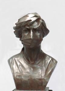 Sculpture en hommage aux soignants