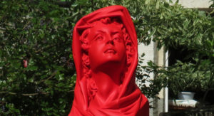 Sculpture en résine version fluo